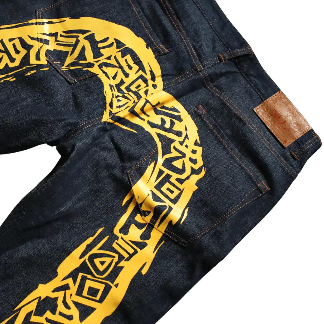 EVISU DAICOCK AZTEC PATTERN JEAN - Known Source