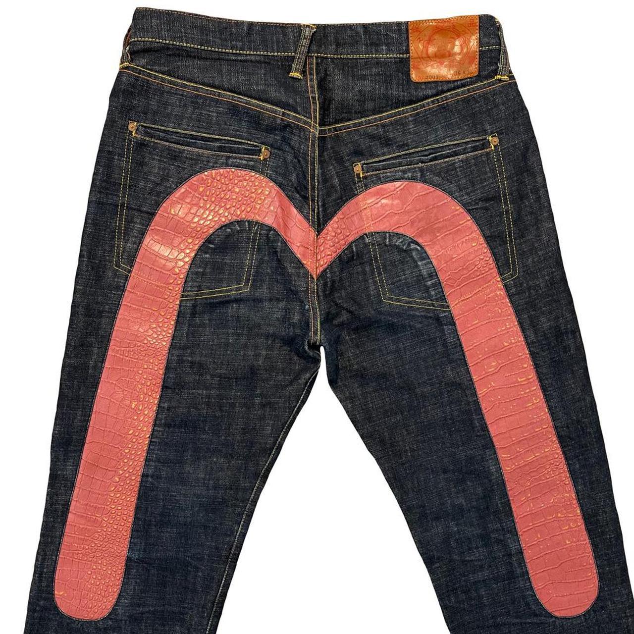 Evisu Pink Snakeskin Daicock Jeans - Known Source