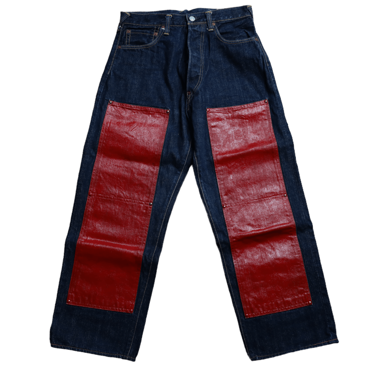 Evisu Red front and back Dicock Jeans - Known Source