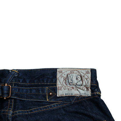 Evisu Red front and back Dicock Jeans - Known Source