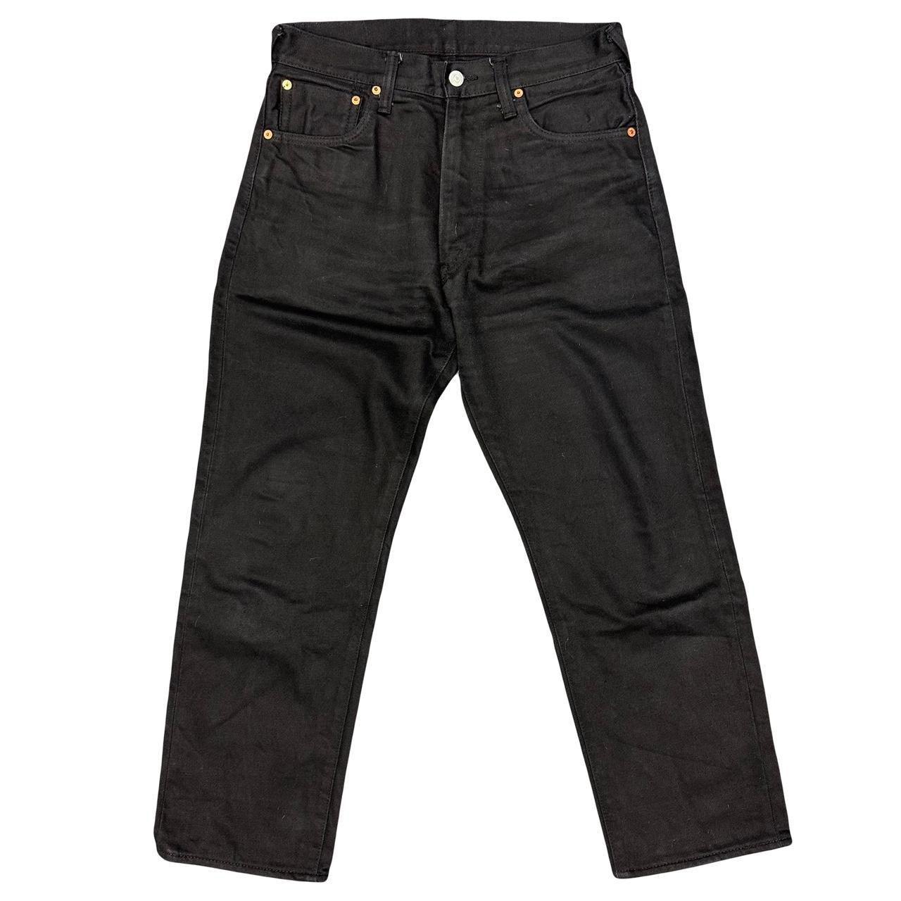 Evisu Selvedge Black Jeans With Double White Daicocks ( W30 ) - Known Source