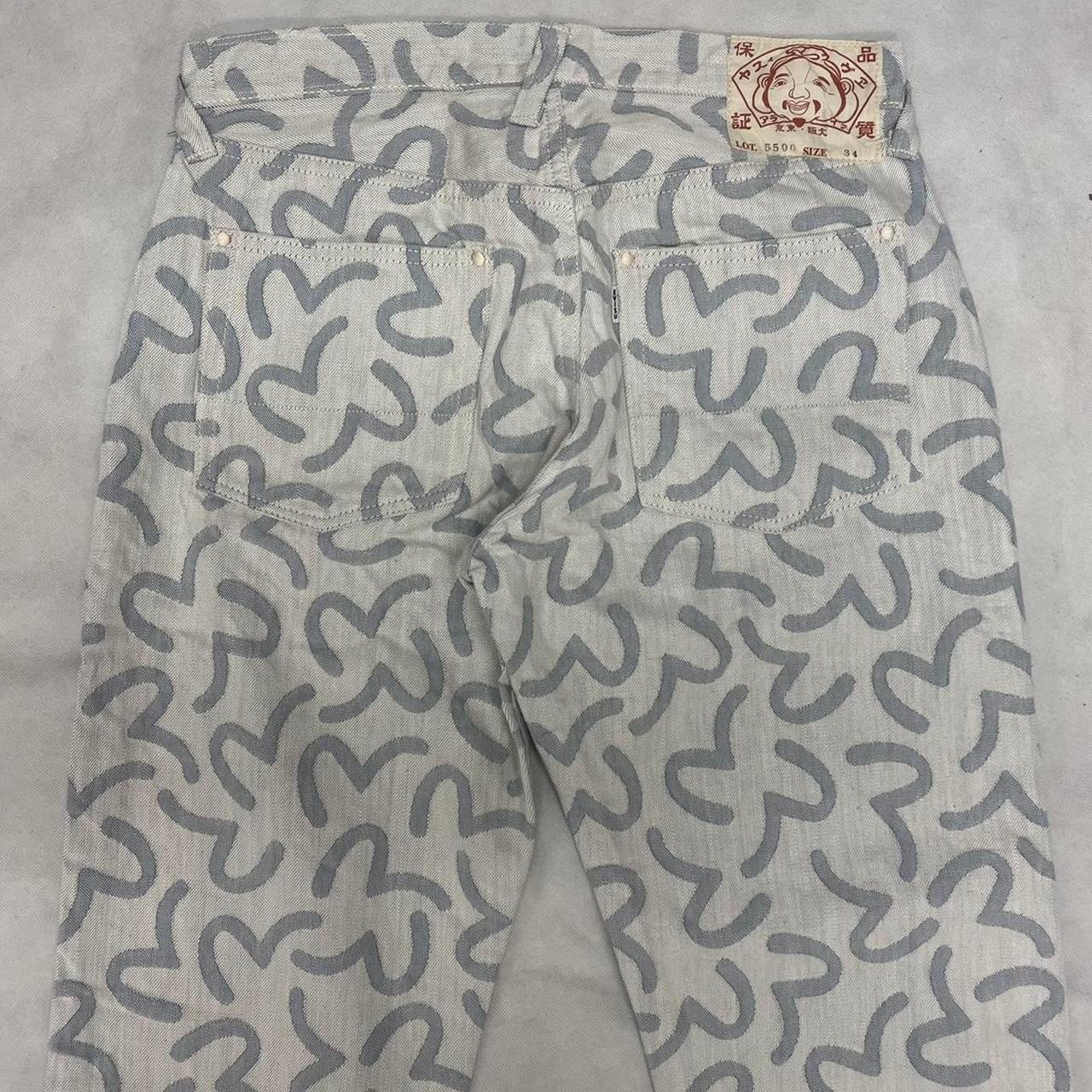 Evisu Selvedge Jeans With Monogram Daicocks ( W34 ) - Known Source