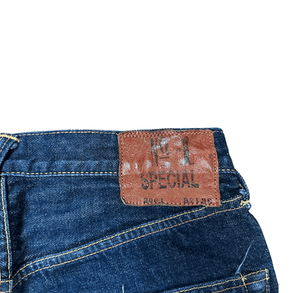 Evisu White Diacock Selvage Denim Jeans - Known Source