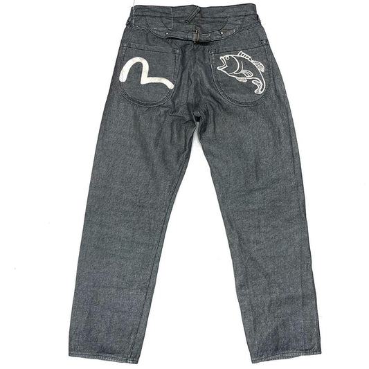 Evisu Yamane Selvedge Jeans With Daicock & Fish Embroidery ( W30 ) - Known Source