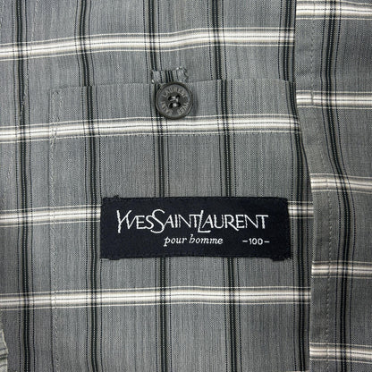 Vintage Yves Saint Laurent Checked Jacket Size L - Known Source