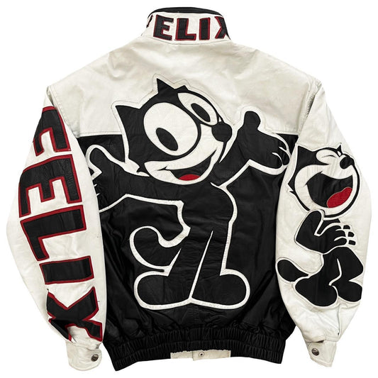 Felix The Cat Leather Bomber Jacket - Known Source