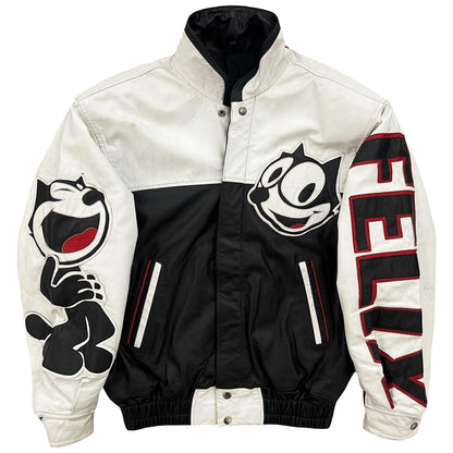 Felix The Cat Leather Bomber Jacket - Known Source