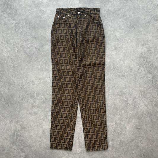 Fendi RARE 2000s zucca monogram women’s trousers (28”x30”) - Known Source