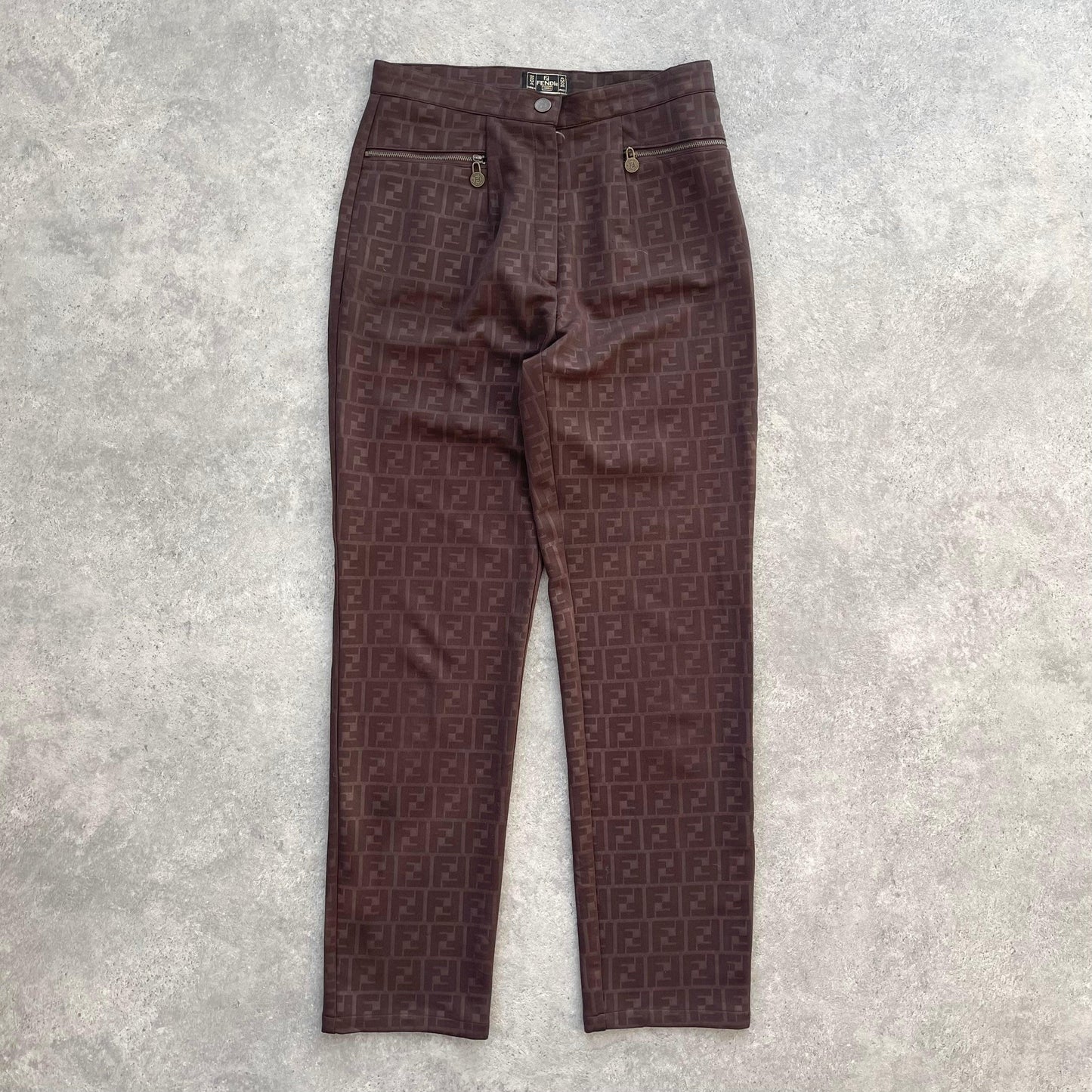 Fendi RARE 2000s zucca monogram women’s trousers (30”x30”) - Known Source