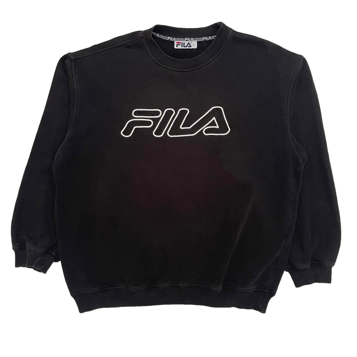 Fila 90s embroidered spellout sweatshirt (XL) - Known Source