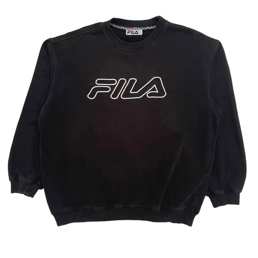 Fila 90s embroidered spellout sweatshirt (XL) - Known Source