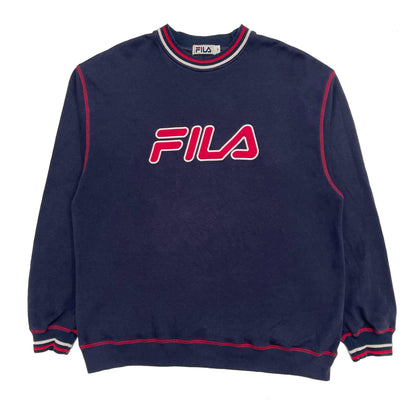 Fila 90s heavyweight embroidered sweatshirt (L) - Known Source