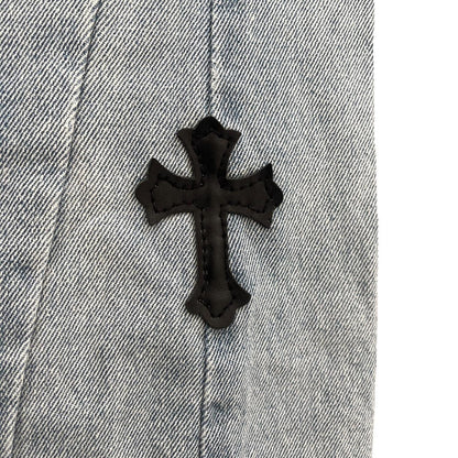 Flared Cross Patch Jeans - Known Source