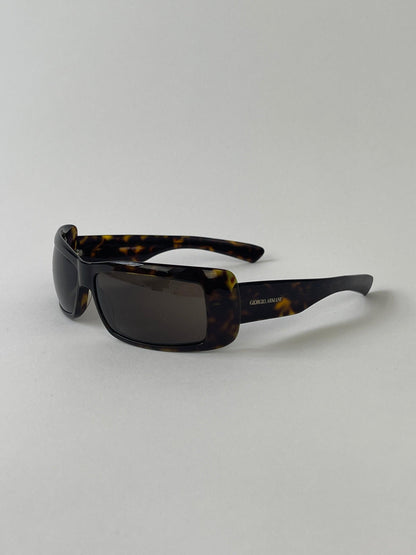 Giorgio Armani Rectangle Tortoise Shell Sunglasses - Known Source