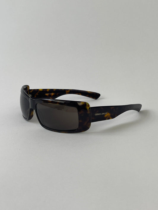 Giorgio Armani Rectangle Tortoise Shell Sunglasses - Known Source