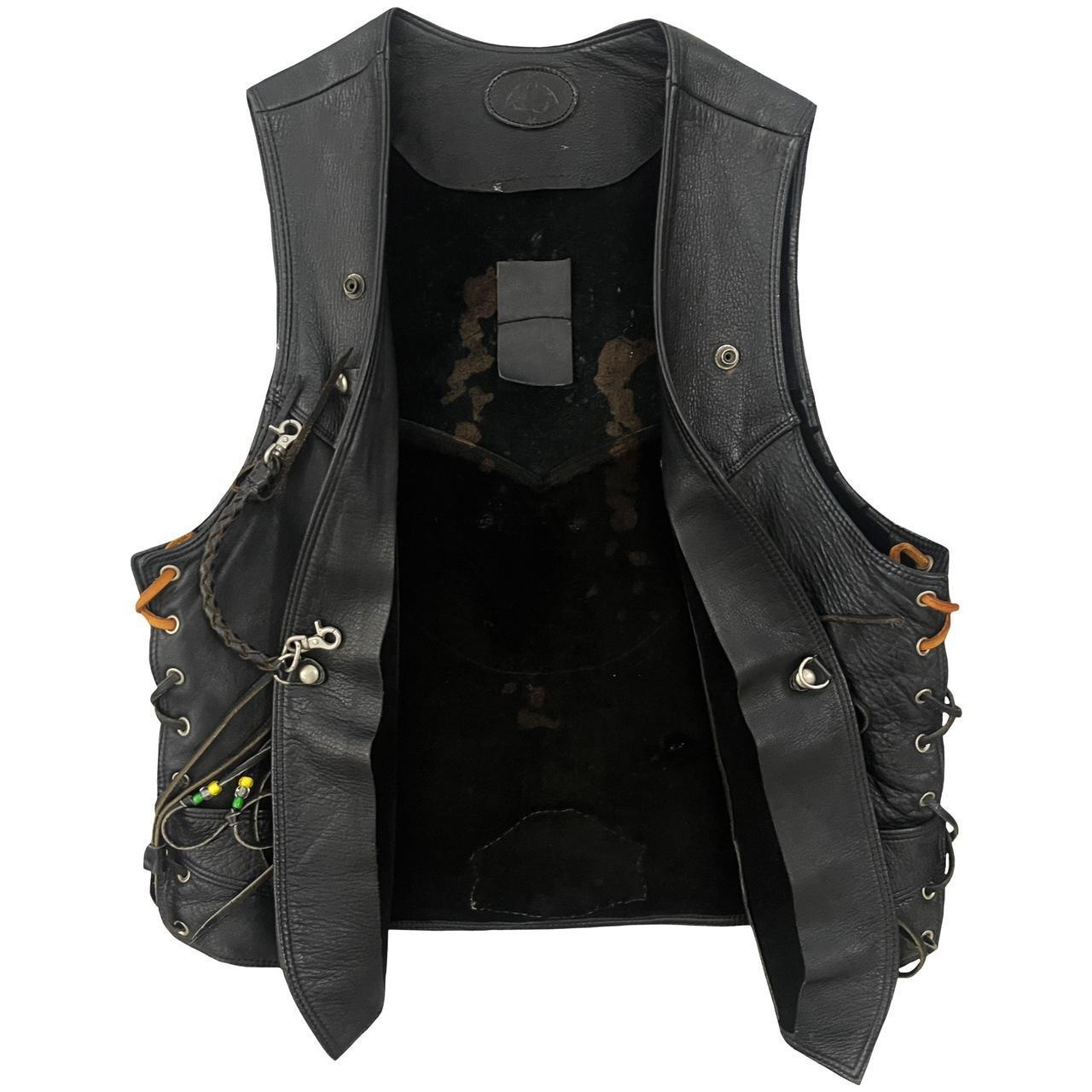 Grateful Dead Leather Biker Vest - Known Source