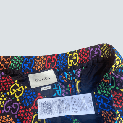 GUCCI 20SS GG psychedelic silk shorts (L) - Known Source
