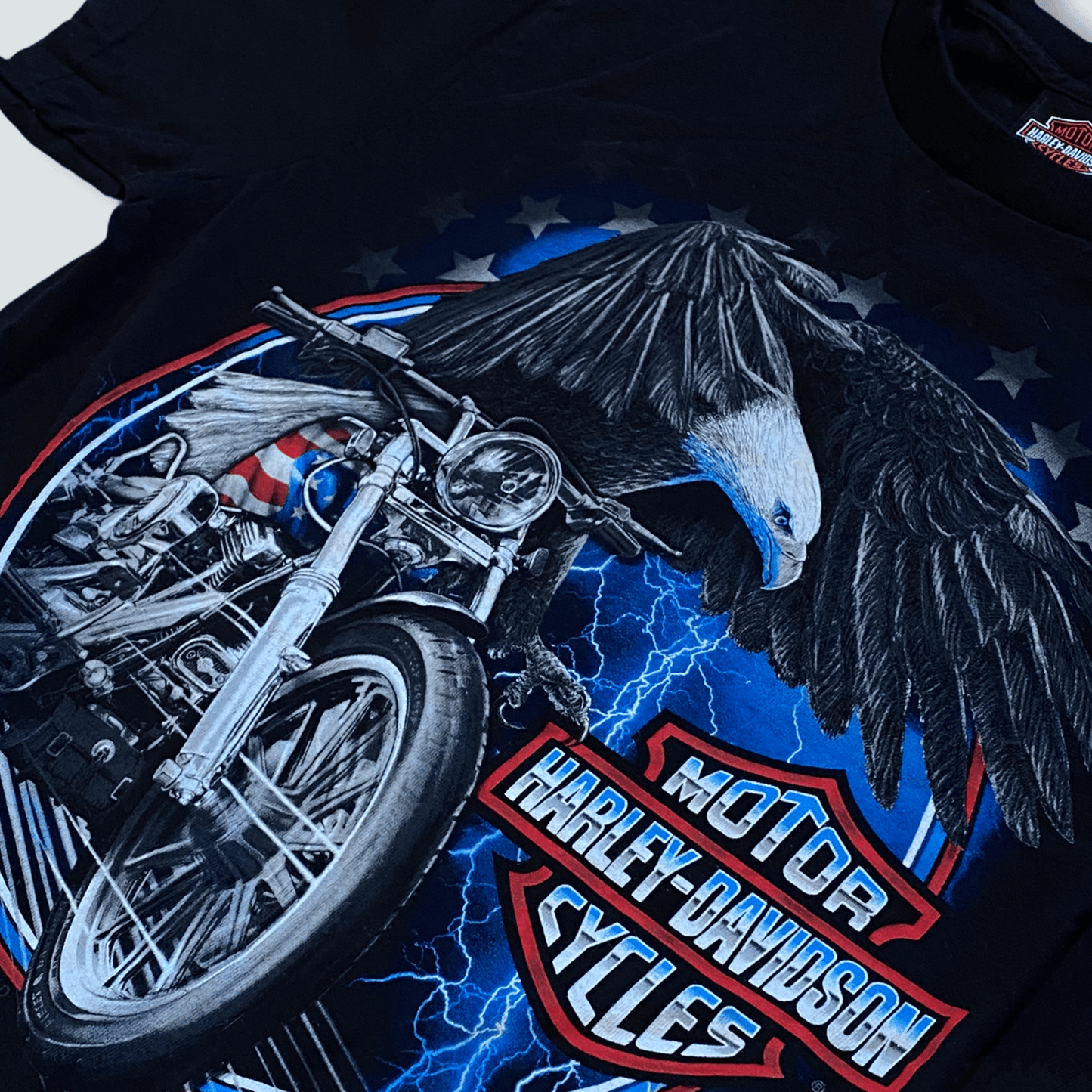 Harley Davidson cycles biker tee (S) - Known Source