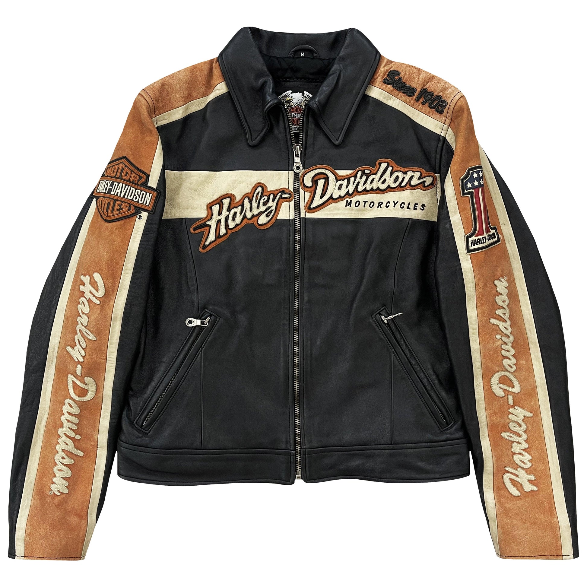 Harley Davidson Leather Biker Jacket - Known Source