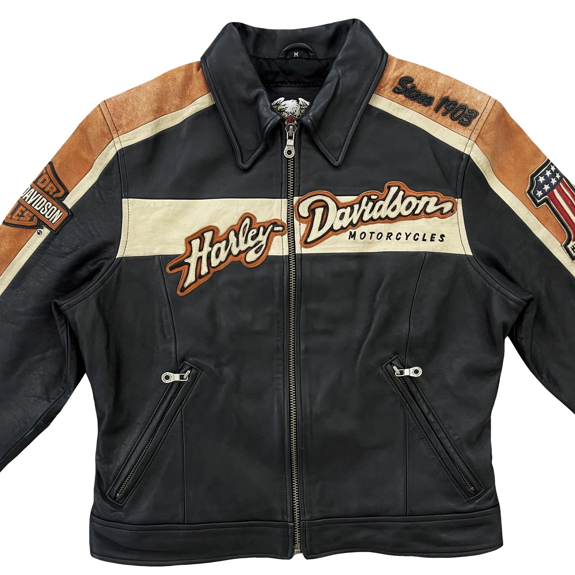 Harley Davidson Leather Biker Jacket - Known Source