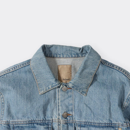Avirex Vintage Denim Jacket - Small - Known Source