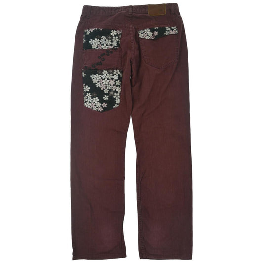 Vintage Flower Pocket Japanese Denim Jeans Size W34 - Known Source