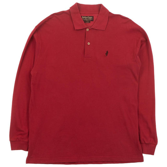 Vintage Marlboro Classics Long Sleeve Polo Shirt Size L - Known Source