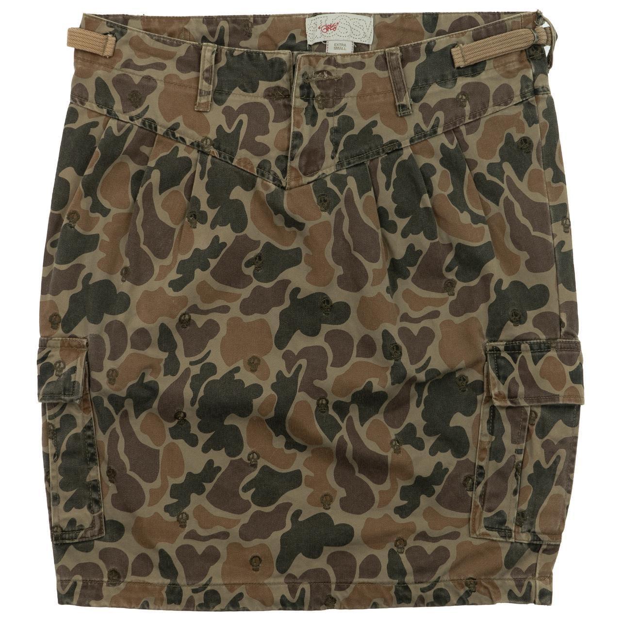 Vintage Stussy Camo Skull Skirt Size W30 - Known Source