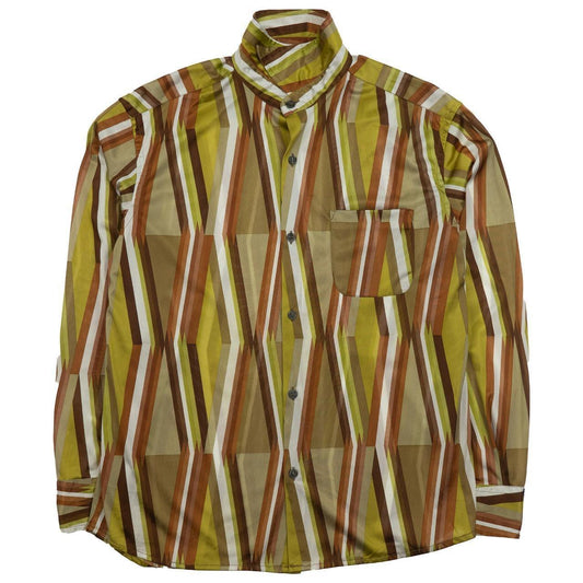 Vintage Diesel Supershirt Pattern Button Up Shirt Size L - Known Source
