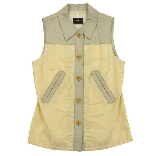 Vintage Fendi Vest Jacket Womens Size M - Known Source