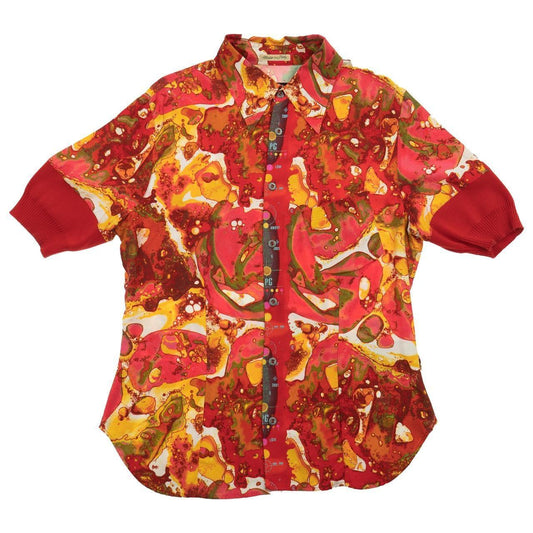 Vintage JPG Jean Paul Gaultier Bacteria Pattern Button Up Shirt Woman’s Size M - Known Source