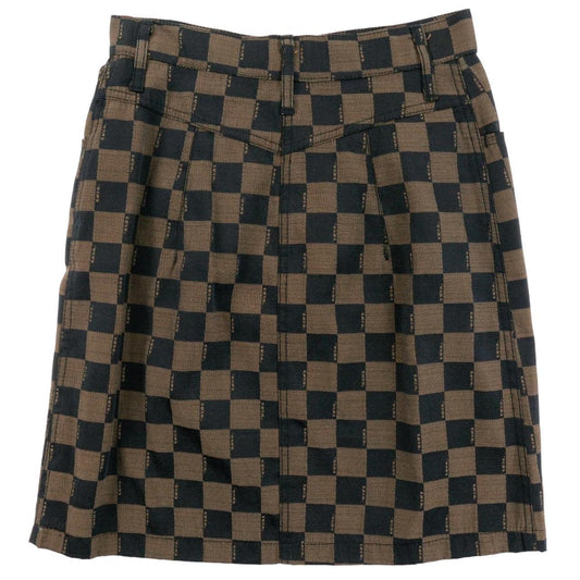 Vintage Fendi Monogram Checkered Monogram Skirt Women's Size W26 - Known Source