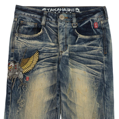 Vintage Phoenix Warrior Japanese Denim Jeans Size W32 - Known Source