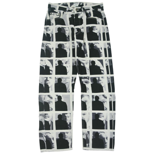 Vintage 1993 Moschino Franco Shadow Print Trousers Size W32 - Known Source