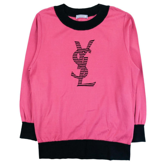 Vintage YSL Yves Saint Laurent Logo Sweatshirt Women's Size M - Known Source