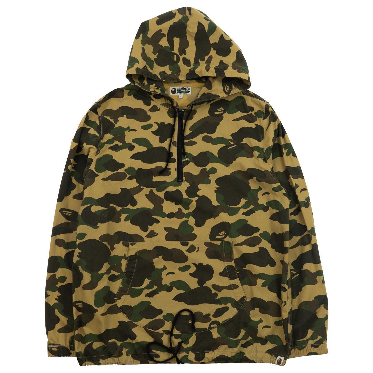 Vintage Bape Camo Q Zip Jacket Size L - Known Source