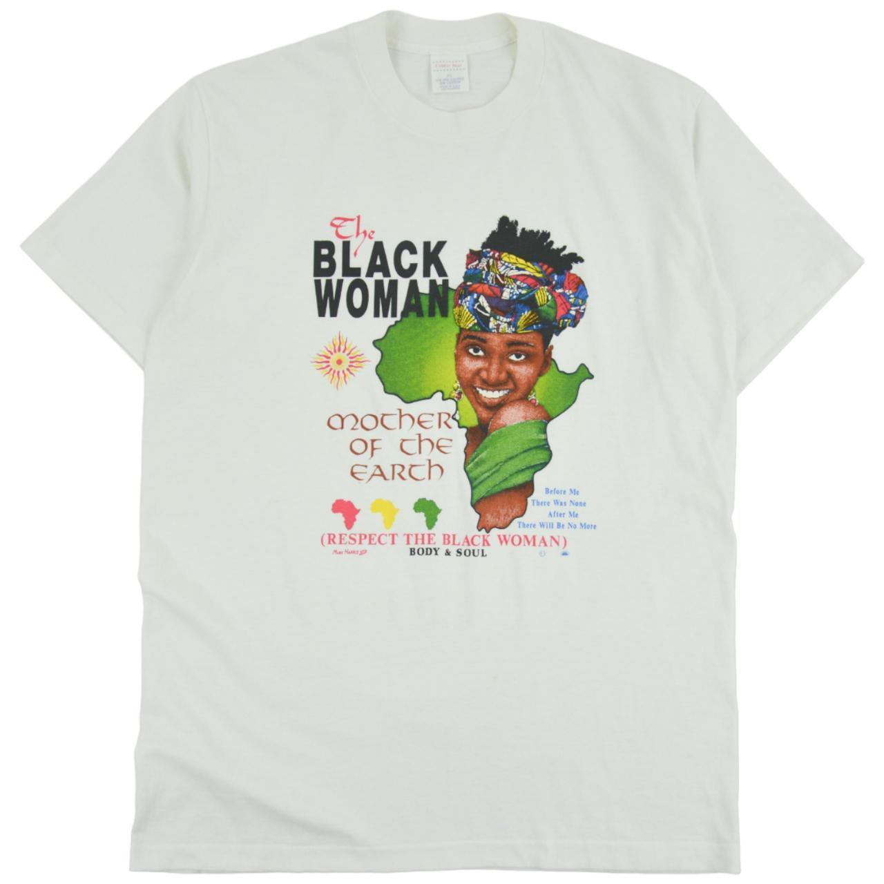 Vintage The Black Woman Mother Of Earth Graphic T Shirt Size XL - Known Source
