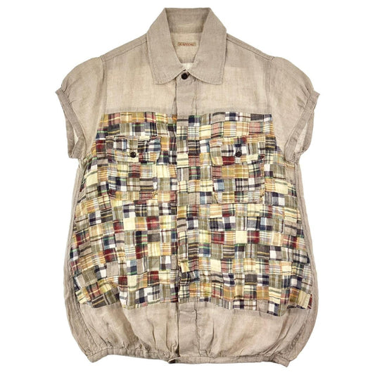 Vintage Kapital patchwork button shirt size S - Known Source