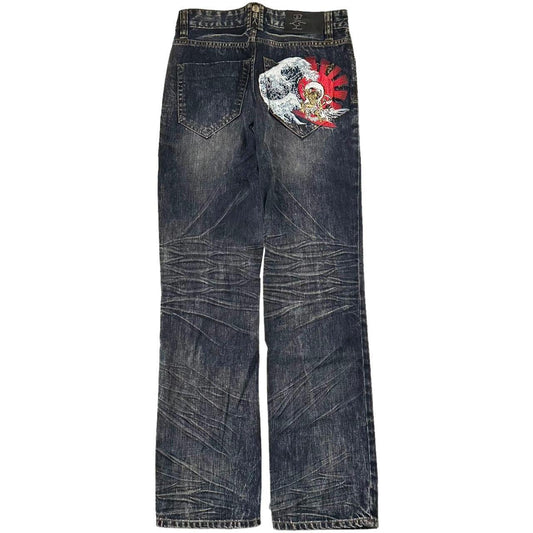 Vintage Big train wave Japanese denim jeans trousers W30 - Known Source