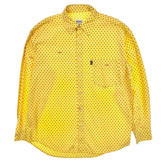 Vintage Moschino monogram button shirt size M - Known Source