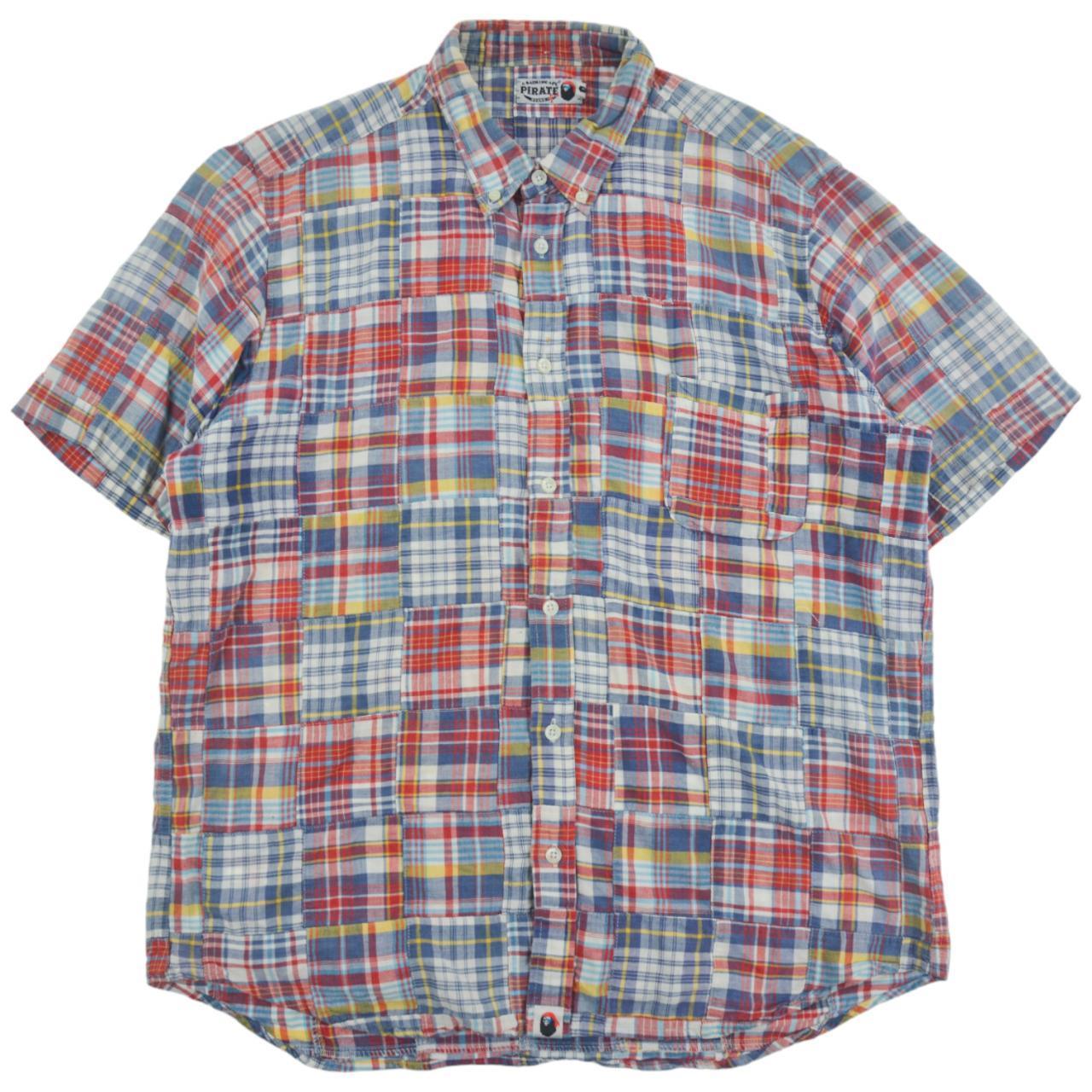 Vintage BAPE Patchwork Short Sleeve Shirt Size XL - Known Source