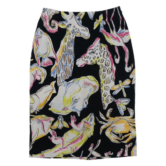 Vintage Moschino Animal Print Skirt Size W26 - Known Source