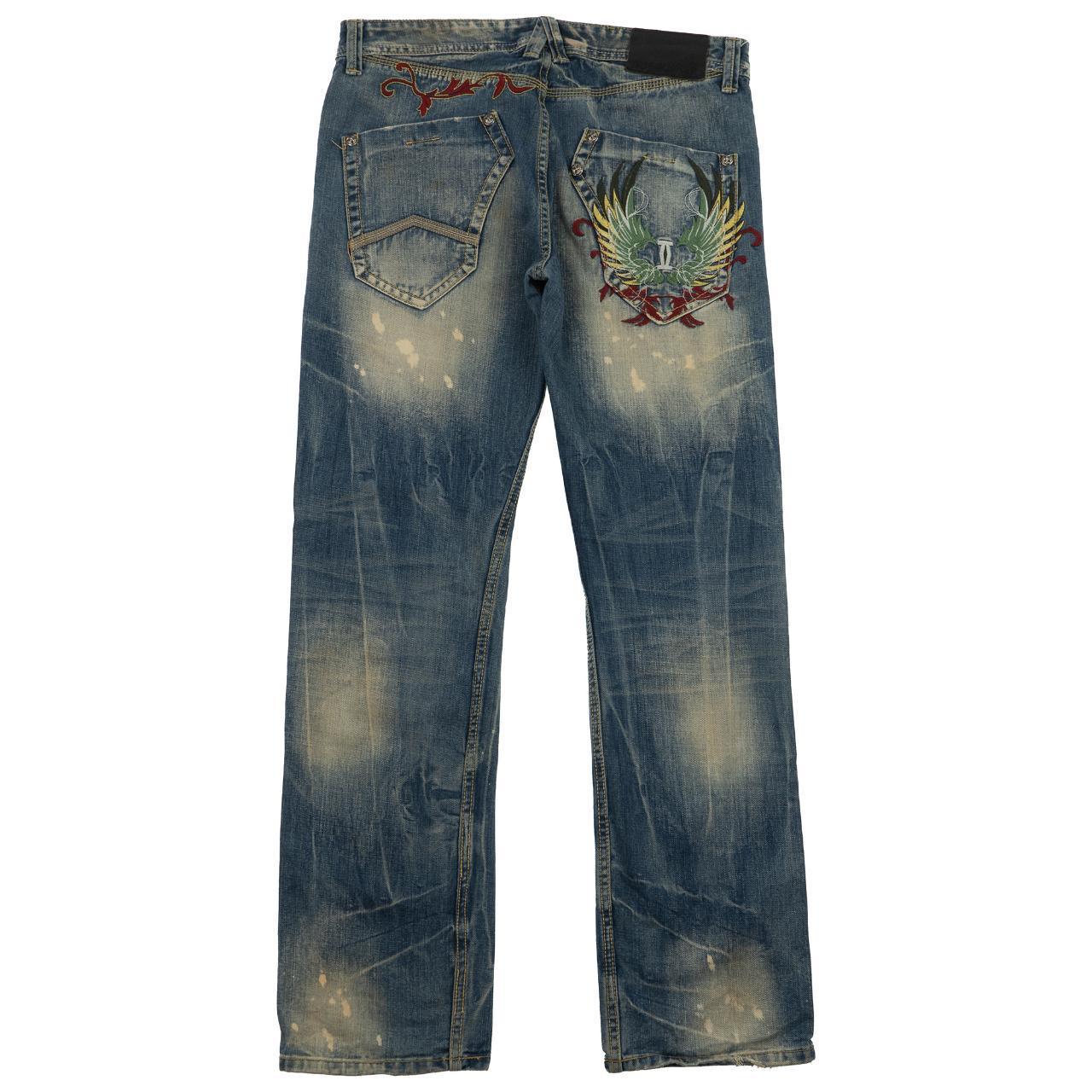 Vintage Phoenix Wing Japanese Denim Jeans Size W36 - Known Source