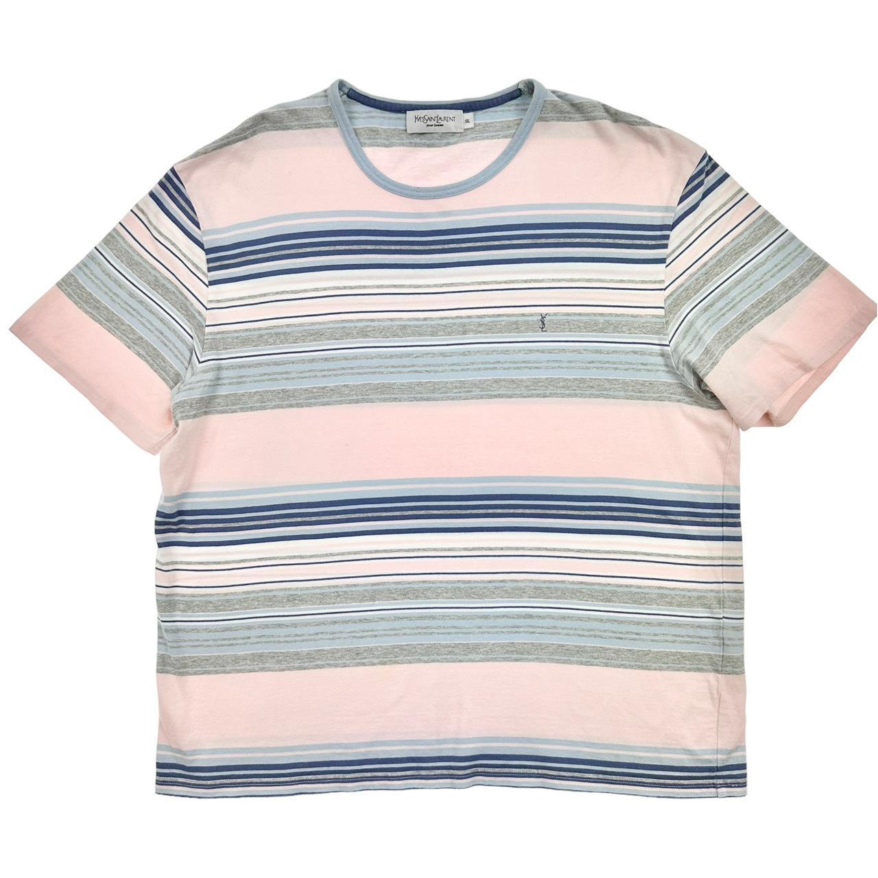 Vintage YSL Yves Saint Laurent striped t shirt size L - Known Source