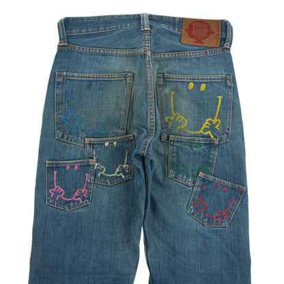 Vintage Mr Men Little Multi Pocket Jeans Size W30 - Known Source