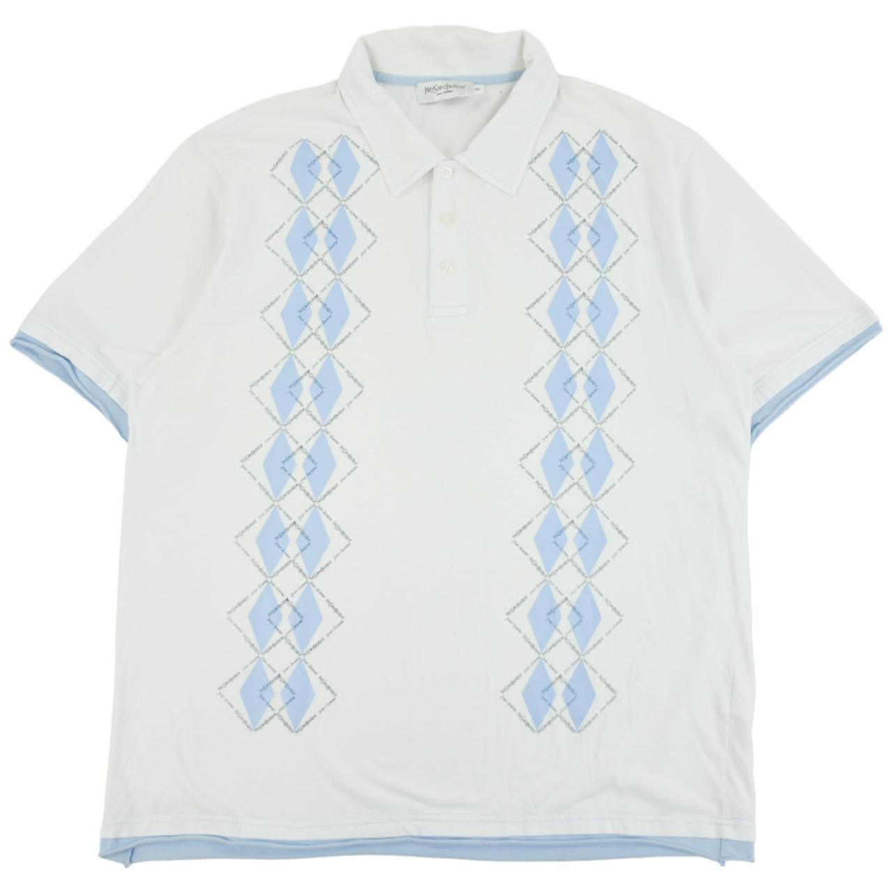 Vintage YSL Yves Saint Laurent Monogram Polo Shirt Size XL - Known Source
