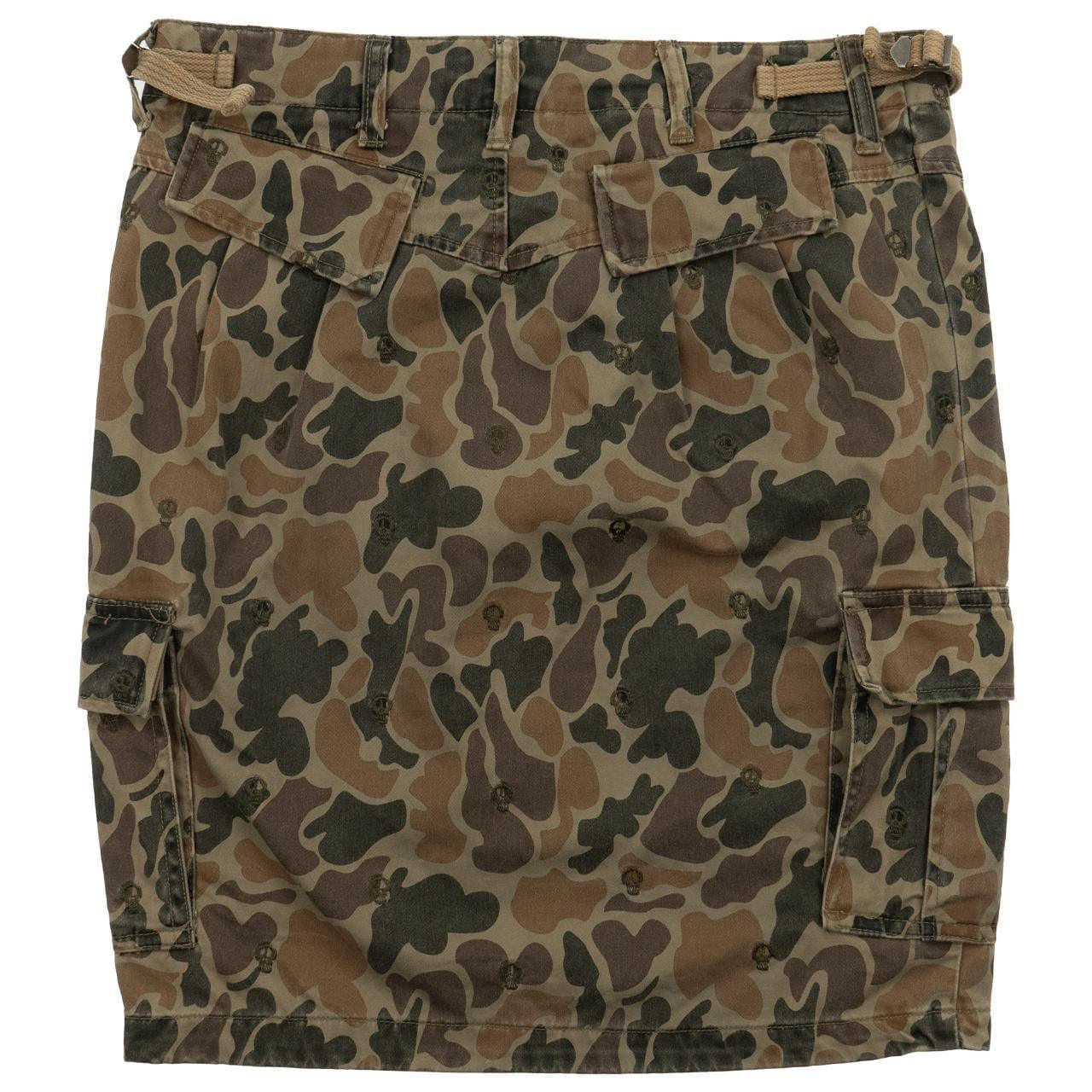 Vintage Stussy Camo Skull Skirt Size W30 - Known Source