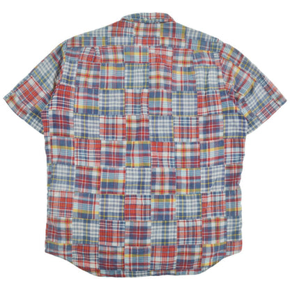 Vintage BAPE Patchwork Short Sleeve Shirt Size XL - Known Source