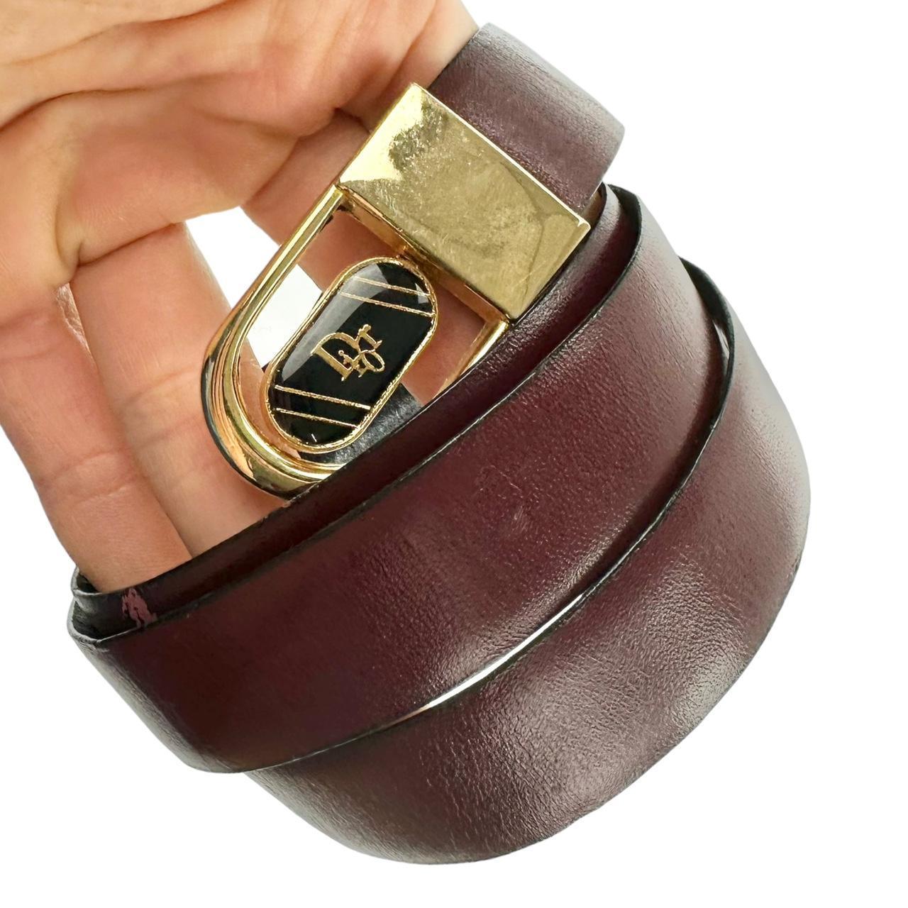 Vintage Dior Buckle leather belt - Known Source