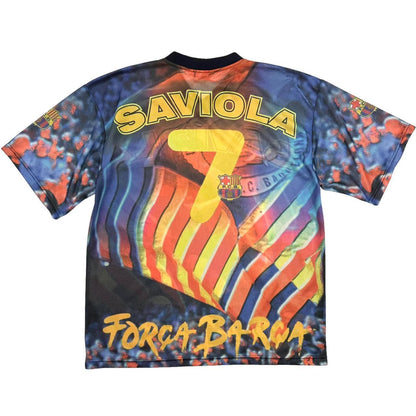 Vintage Saviola Barcelona Football shirt size M - Known Source